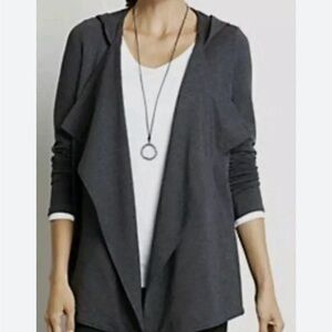 J. Jill Open Front Charcoal Grey Cardigan Size XL